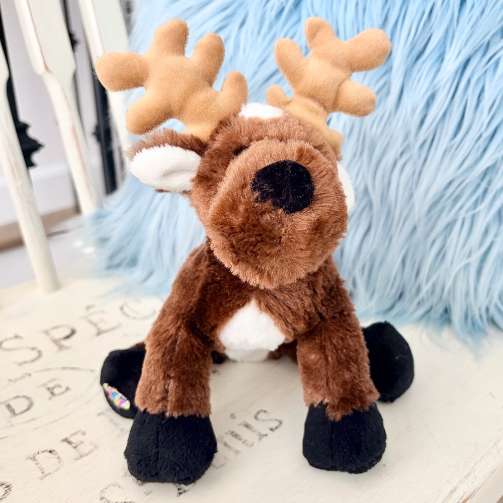 WEBKINZ Reindeer, Ganz, Stuffed‎ Animal, Plush, Toy, Nice Condition, NO CODE